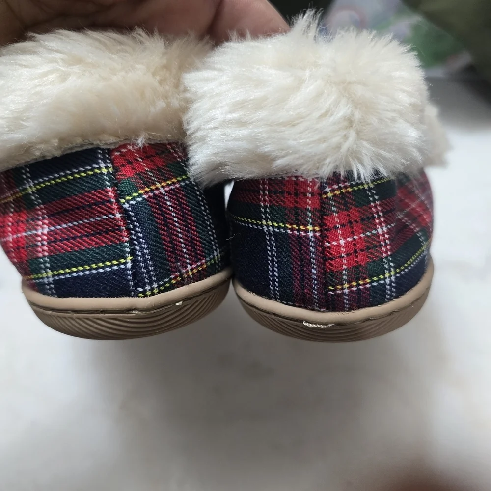 Plaid  Moccasin Slippers